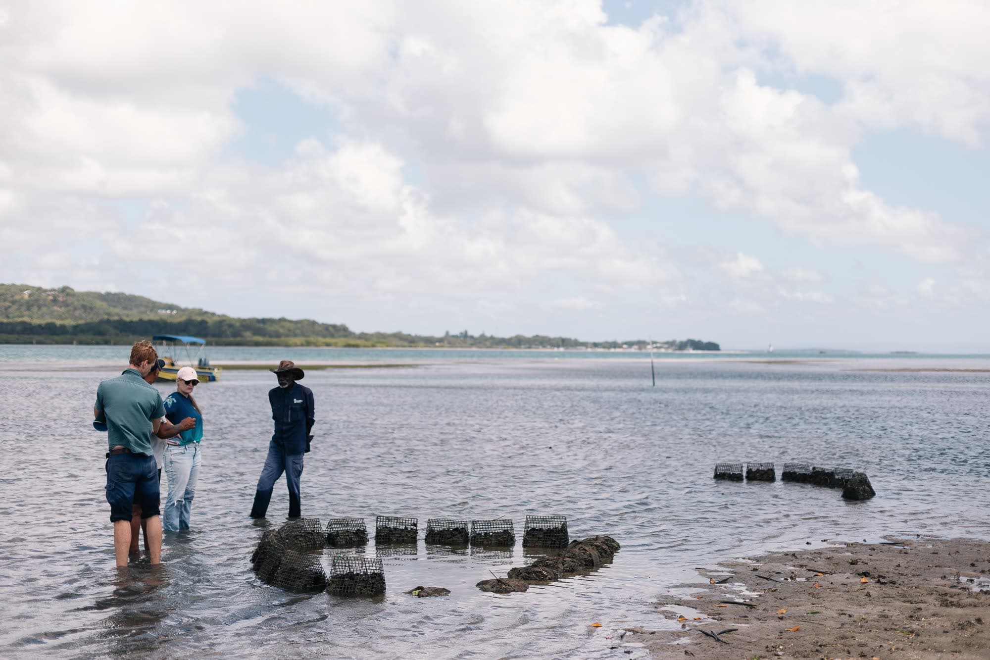 Working on country — aquaculture on Quandamooka sea country